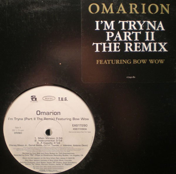 Omarion - I'm Tryna (Part II The Remix) (12", Promo)