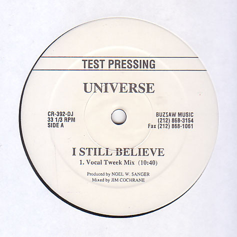 Universe - I Still Believe (12", TP)