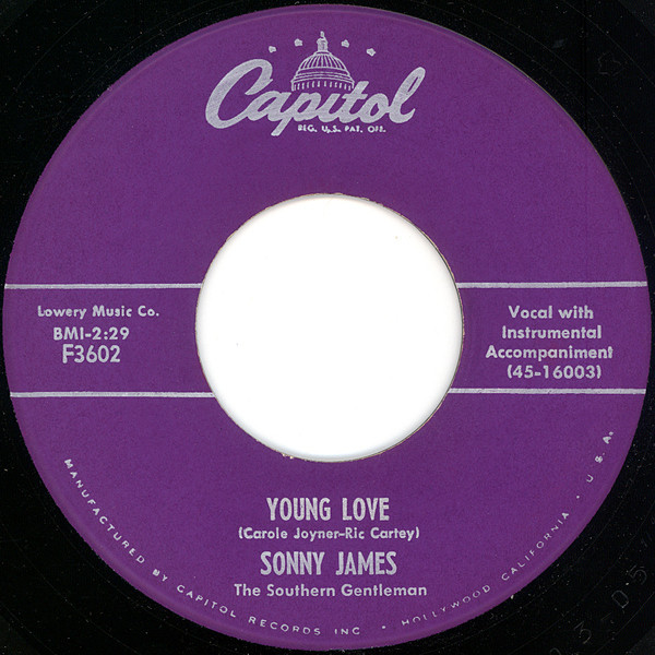 Sonny James - Young Love / You're The Reason I'm In Love - Capitol Records - F3602 - 7", Single, Scr 1187314758