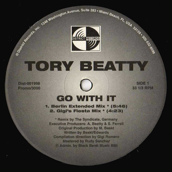 Tory Beatty - Go With It (12", Promo)
