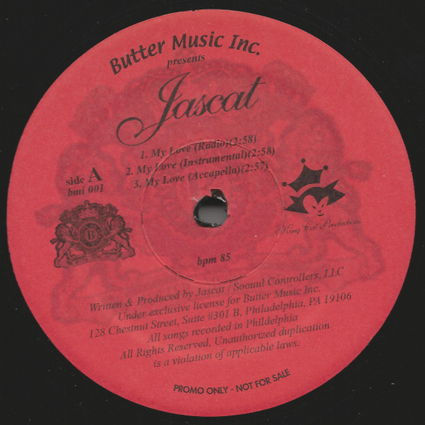 Jascat - My Love - Butter Music Inc - BMI 001 - 12", Promo 1188283615