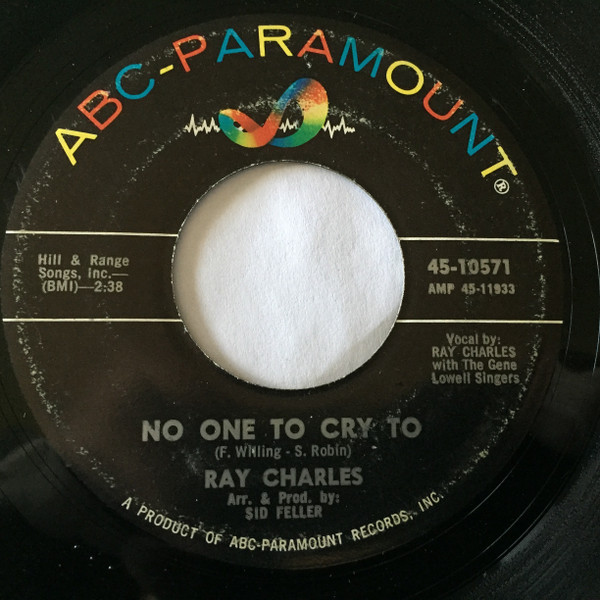 Ray Charles - No One To Cry To / A Tear Fell (7")
