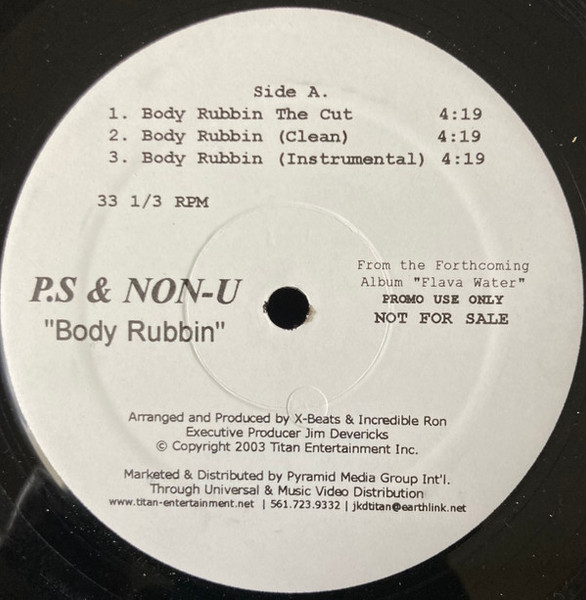 P.S (5) & Non-U (2) - Body Rubbin (12", Single, Promo)