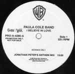 Paula Cole Band - I Believe In Love (Jonathan Peters Mixes) (12", Promo)
