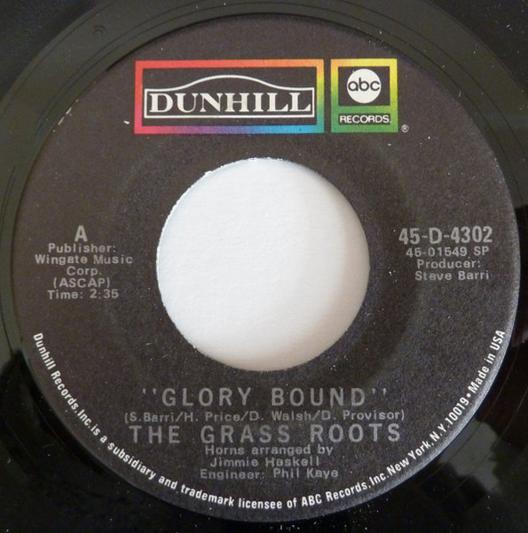The Grass Roots - Glory Bound (7", SP )
