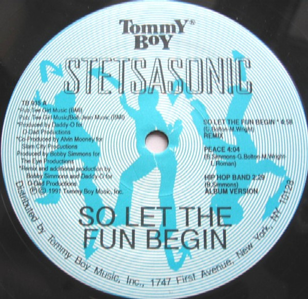 Stetsasonic - So Let The Fun Begin / Hip Hop Band (12")