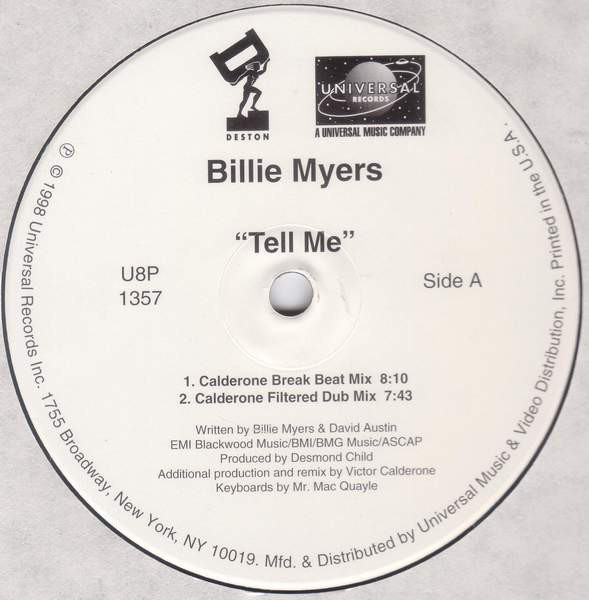 Billie Myers - Tell Me (12")