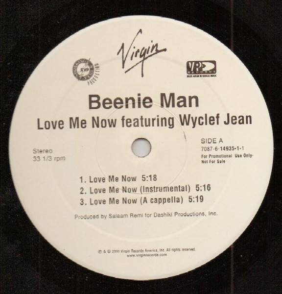 Beenie Man - Love Me Now (12", Promo)