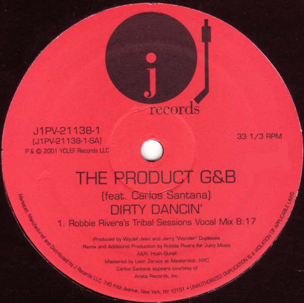 The Product G&B Featuring Carlos Santana - Dirty Dancin' - J Records - J1PV-21138-1 - 2x12" 1192759338
