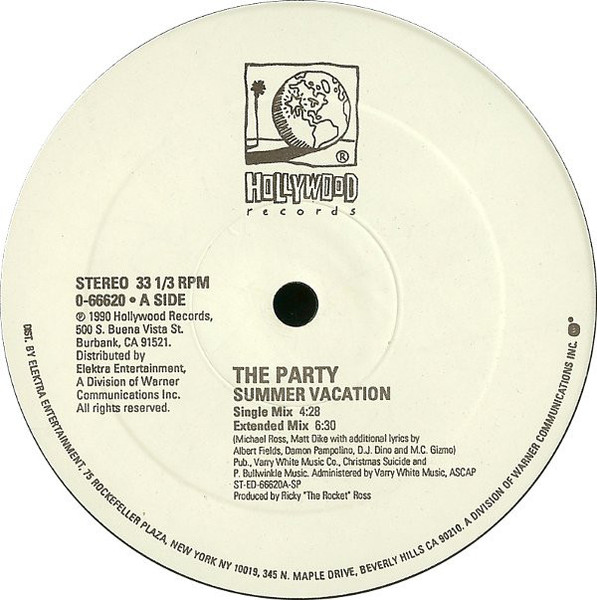 The Party - Summer Vacation (12")
