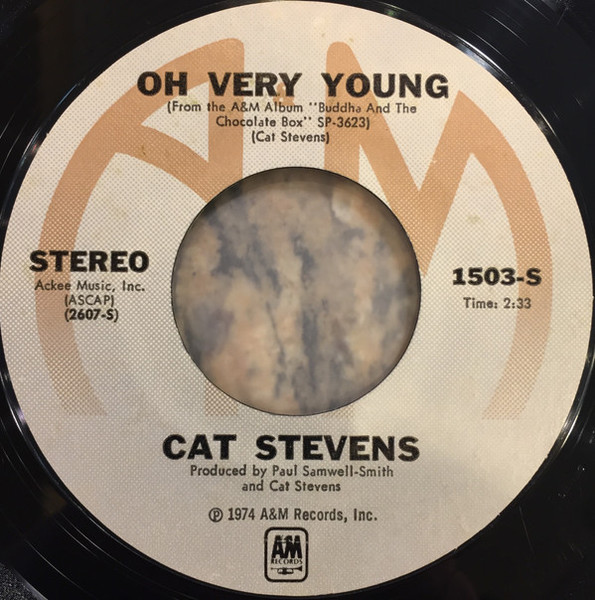 Cat Stevens - Oh Very Young (7", Single, Styrene, Mon)