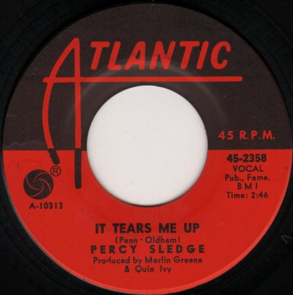 Percy Sledge - It Tears Me Up / Heart Of A Child - Atlantic - 45-2358 - 7" 1199580610