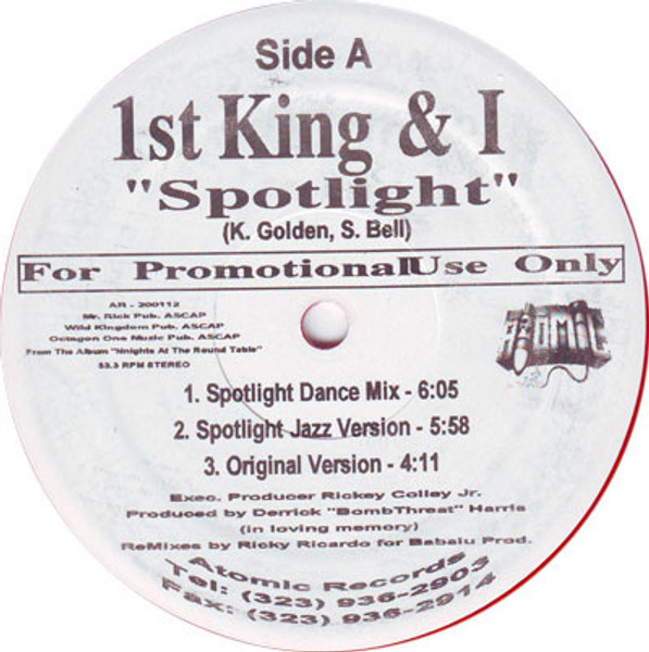 1st King & I - Spotlight (12", Promo, Red)