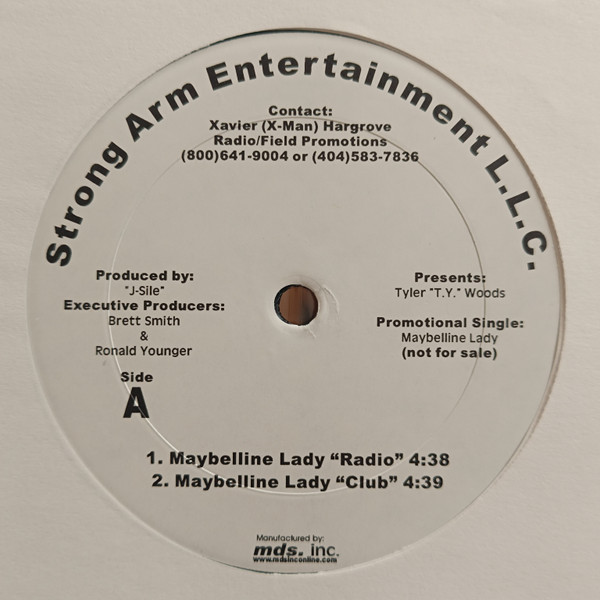 Tyler "T.Y." Woods - Maybelline Lady (12", Single, Promo)