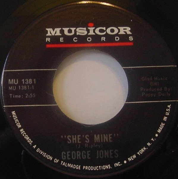 George Jones (2) - She's Mine / No Blues Is Good News - Musicor Records - MU 1381 - 7" 1200964047