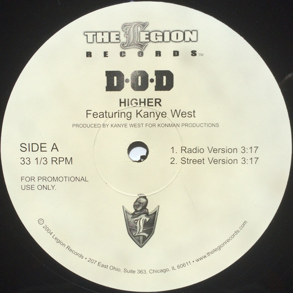 D.O.D* - Higher (12", Single, Promo)
