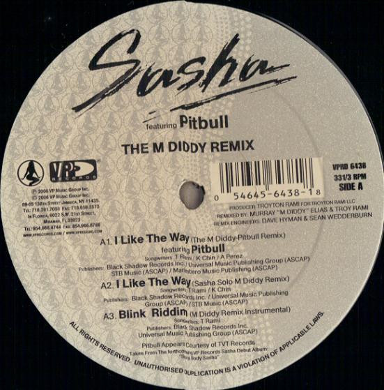 Sasha (7) - I Like The Way (Remixes) (12")