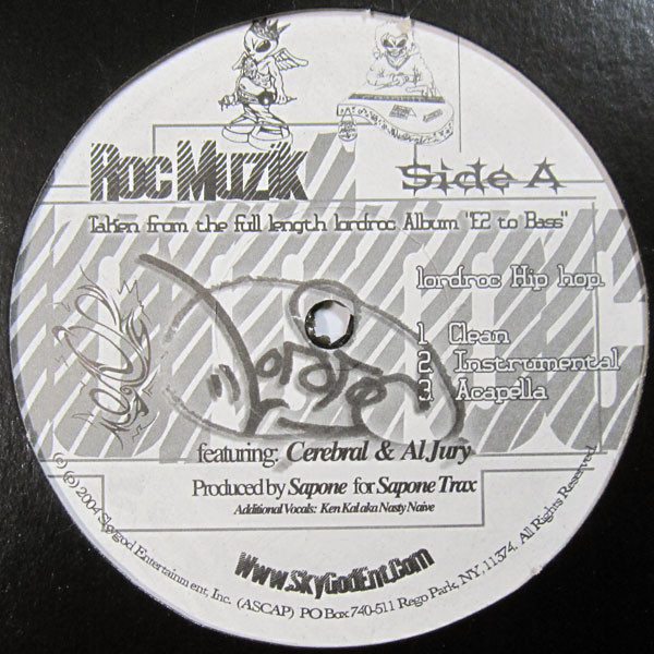 Lordroc - Roc Muzik / Too Hot Remix - Skygod Entertainment - SGE-4005 - 12" 1202336463