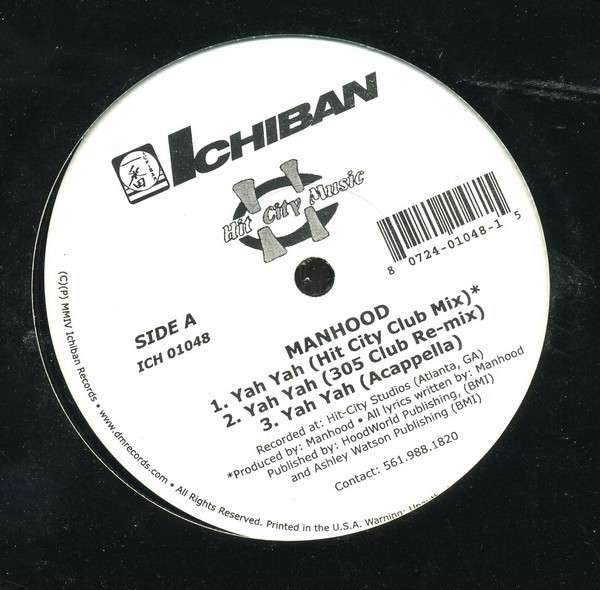 Manhood (3) - Yah Yah (12")