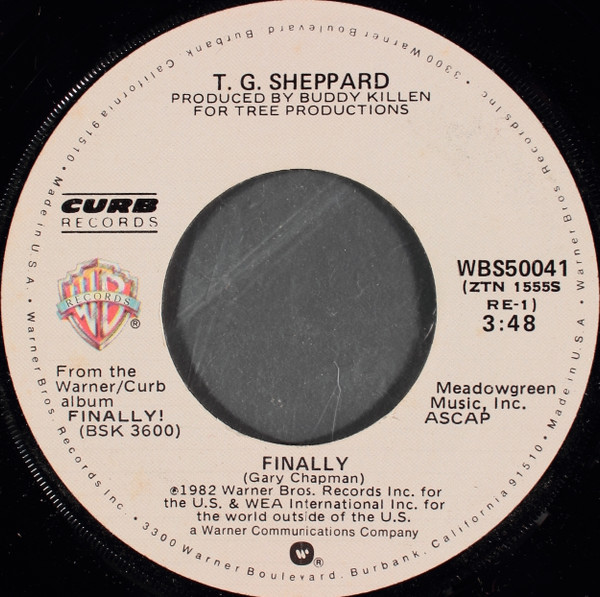 T.G. Sheppard - Finally (7", Win)