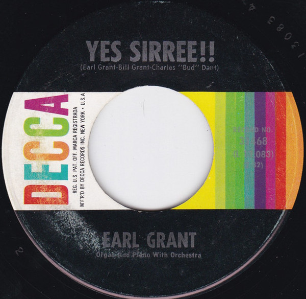 Earl Grant - Yes Sirree!! / Steve's Theme - Decca - 31468 - 7", Single, Pin 1205808079