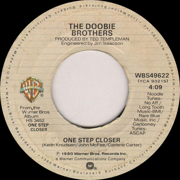The Doobie Brothers - One Step Closer (7", Ter)