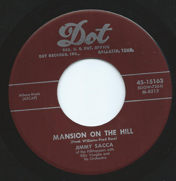Jimmy Sacca - Mansion On The Hill (7", Single)