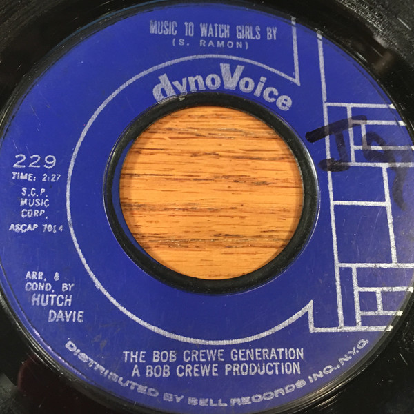 The Bob Crewe Generation - Music To Watch Girls By - Dynovoice Records - 229 - 7", Single 1207390011