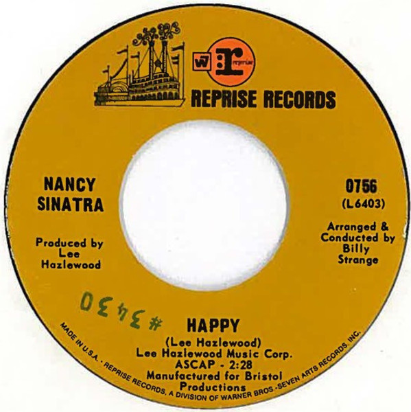 Nancy Sinatra - Happy (7", Single, Styrene, San)