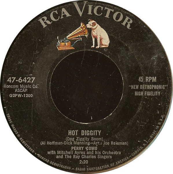 Perry Como - Hot Diggity (Dog Ziggity Boom) / Juke Box Baby - RCA Victor - 47-6427 - 7", Single 1210618040