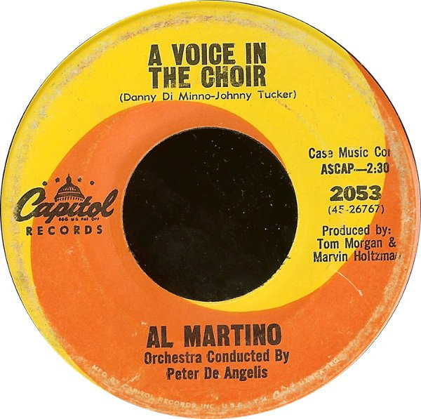 Al Martino - A Voice In The Choir (7")