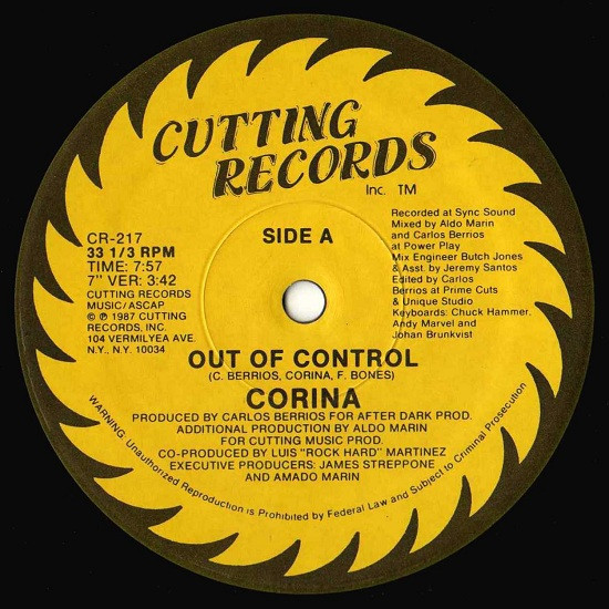 Corina - Out Of Control (12")