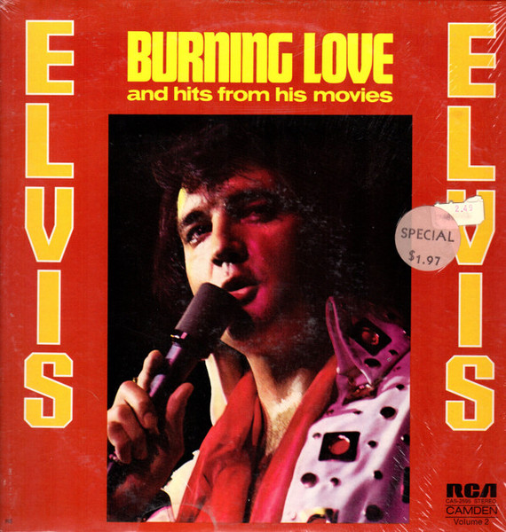 Elvis Presley - Burning Love And Hits From His Movies, Vol. 2 - RCA Camden - CAS-2595 - LP, Comp, Ind 1212598229