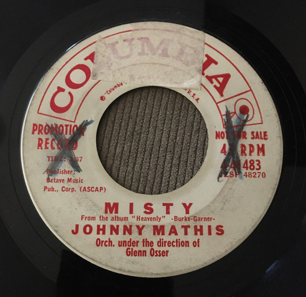 Johnny Mathis - Misty - Columbia - 4-41483 - 7", Single, Promo 1214798380