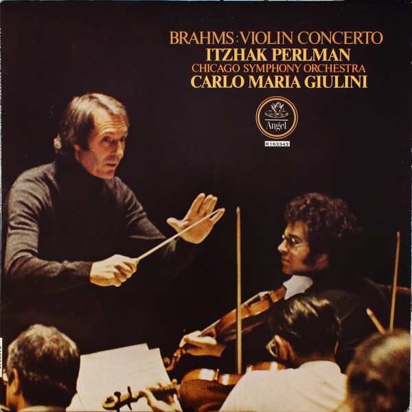 Brahms* — Itzhak Perlman / Carlo Maria Giulini — Chicago Symphony Orchestra* - Violin Concerto (LP, Album, Quad, Club)