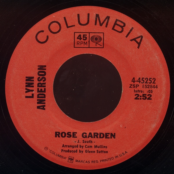 Lynn Anderson - Rose Garden / Nothing Between Us - Columbia - 4-45252 - 7", Single, San 1222815702