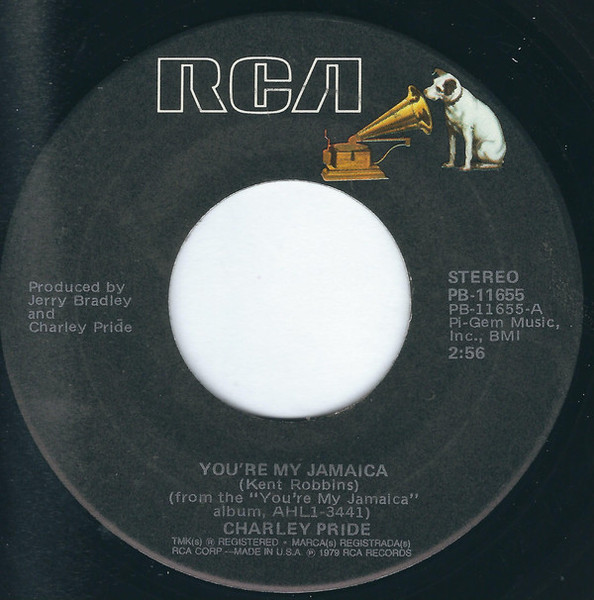 Charley Pride - You're My Jamaica / Let Me Have A Chance To Love You (One More Time) - RCA - PB-11655 - 7" 1224234447