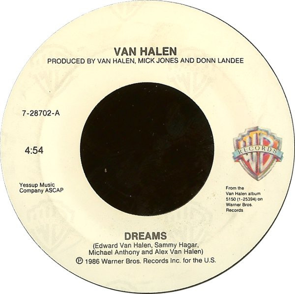 Van Halen - Dreams - Warner Bros. Records - 7-28702 - 7", Spe 1225473333