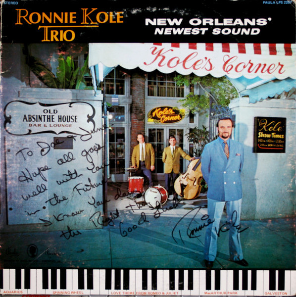 Ronnie Kole Trio - New Orleans' Newest Sound - Paula Records - LPS-2207 - LP, Album 1235265027