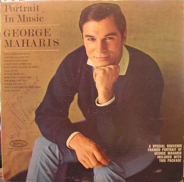 George Maharis - Portrait In Music - Epic - LN 24021 - LP, Album, Mono 1235331936