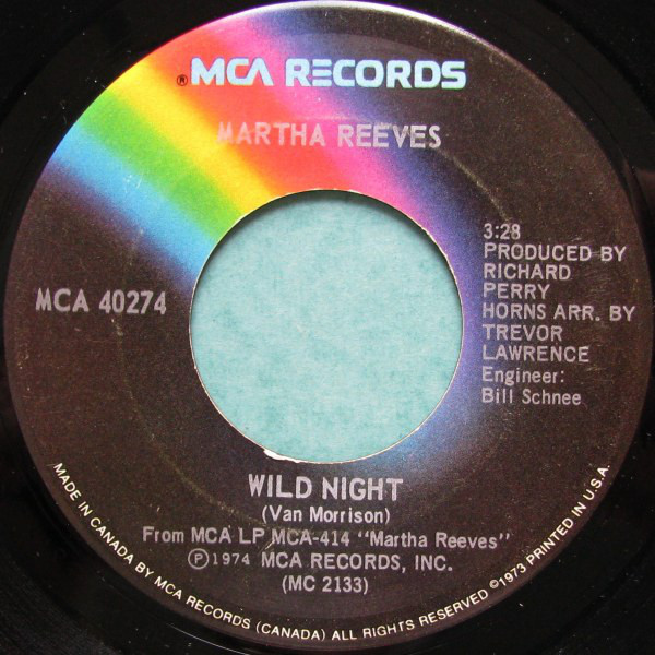 Martha Reeves - Wild Night (7", Single)