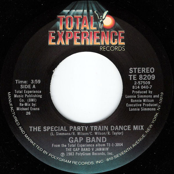 The Gap Band - Party Train (The Special Party Train Dance Mix) - Total Experience Records - TE 8209 - 7", 26 1236923916