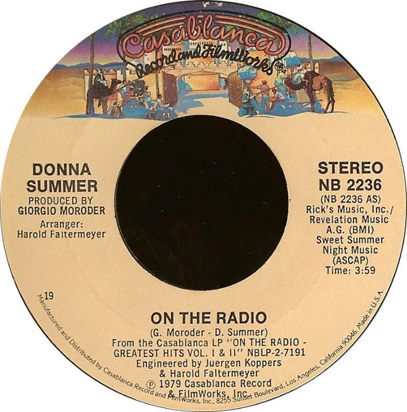 Donna Summer - On The Radio - Casablanca - NB 2236 - 7", Styrene, 19  1236991746