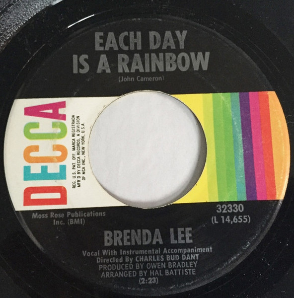 Brenda Lee - Each Day Is A Rainbow - Decca - 32330 - 7", Single 1237008198