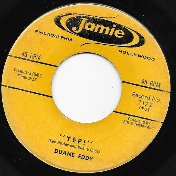 Duane Eddy - "Yep!" / Three-30-Blues - Jamie - 1122 - 7", Single, Lab 1238555070
