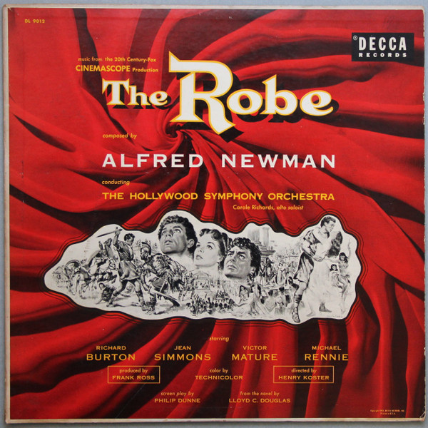 Alfred Newman Conducting Hollywood Symphony Orchestra - The Robe - Decca - DL 9012 - LP 1243844793