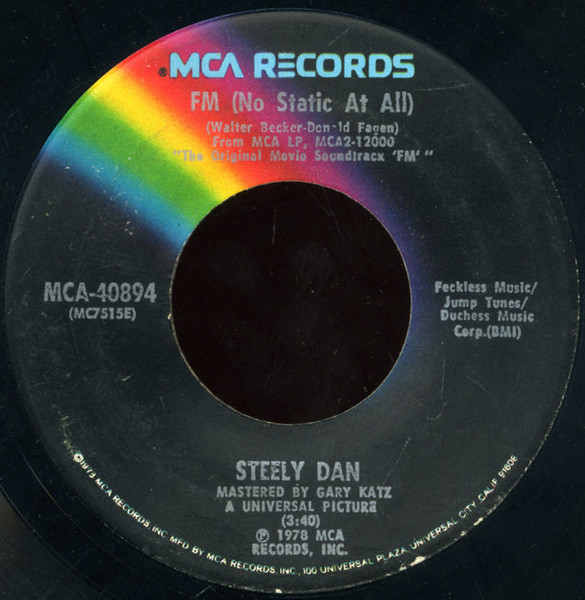 Steely Dan - FM (No Static At All) - MCA Records - MCA-40894 - 7", Single 1245901179