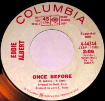 Eddie Albert - Once Before (7", Single, Promo)