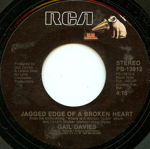 Gail Davies - Jagged Edge Of A Broken Heart - RCA - PB-13912 - 7" 1248277341
