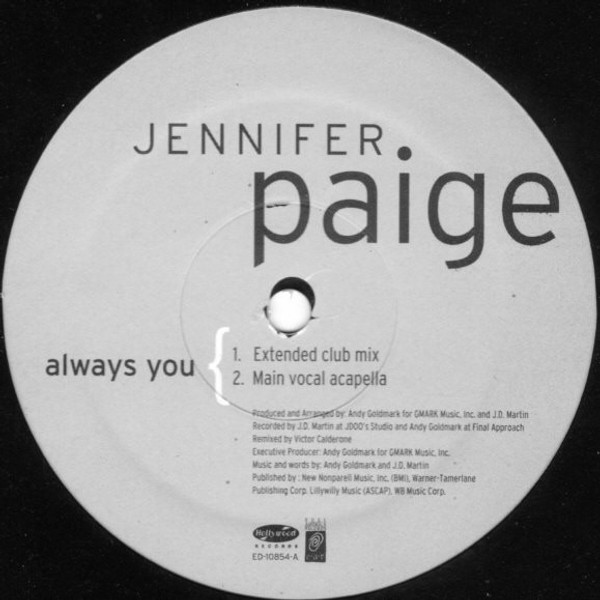 Jennifer Paige - Always You (12")